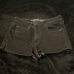 Black American Eagle Short Shorts